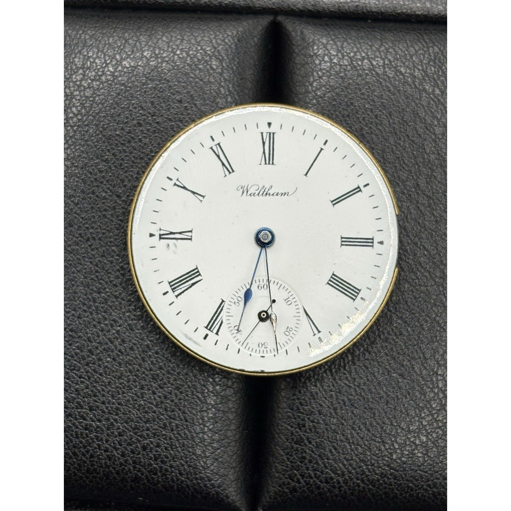 30MM Waltham Pocket Watch Movement Free Balance As-Is B11